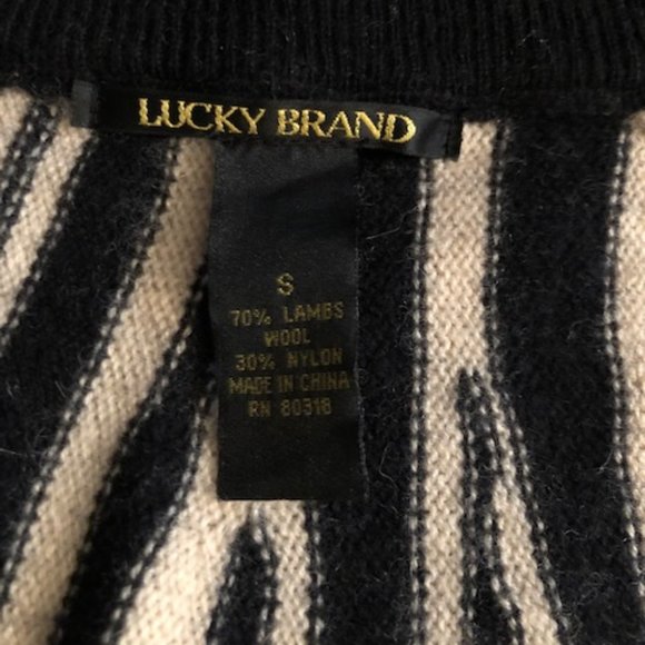 Lucky Brand Zebra Retro/Rockabilly Style Sweater - Picture 2 of 5
